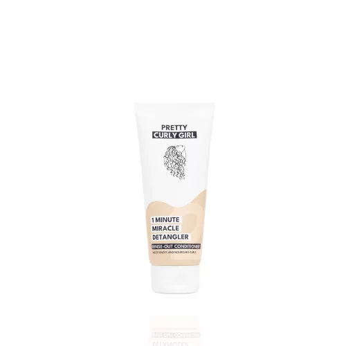Pretty Curly Girl 1 Minute Miracle Detangler kiöblítendő kondicionáló tubusban gubancmentesítéshez.