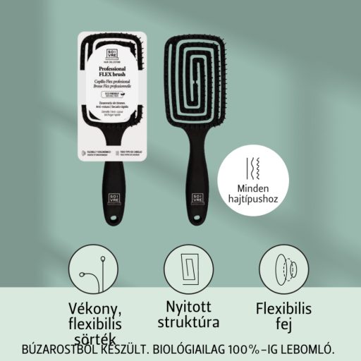 Soivre Flex Brush- professzionális flexibilis hajbontó kefe