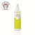 CurlyEllie gubancmentesítő spray fehér flakonban, sárga mintás címkével és spray adagolófejjel.