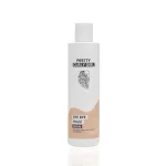 Pretty Curly Girl Bye Bye Frizz Serum flakon fehér alapon, zöld díszcsíkkal és a márkára jellemző rajzzal.