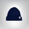 Szatén bélésű sapka, sötétkék