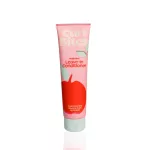 Rózsaszín tubusos Curl Bites Weightless Leave-In Conditioner bent maradó hajápoló piros alma illusztrációval.