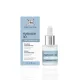Soivre Radiance Hydraskin 3D hialuronsavas arcszérum cseppentős üvegben és világoskék papírdobozban.
