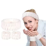 Hair and wristband set - pink