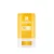 Sárga és fehér csomagolású Soivre Sun Care Stick SPF 50+ fényvédő stift fehér háttér előtt.