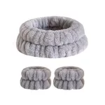 Hair and wristband set - grey