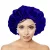 Satin bonnet, dark blue- beige
